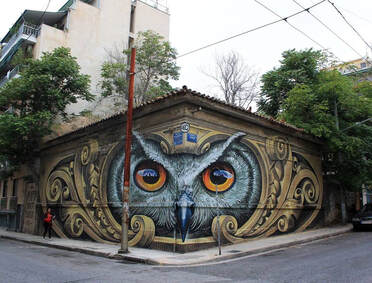 Street Art, in downtown Athens.