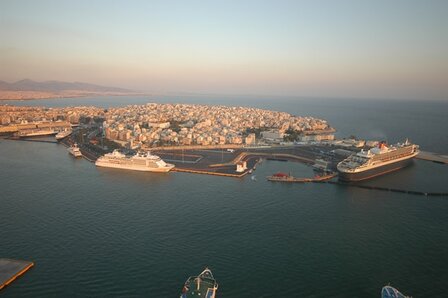 The port of Piraeus.