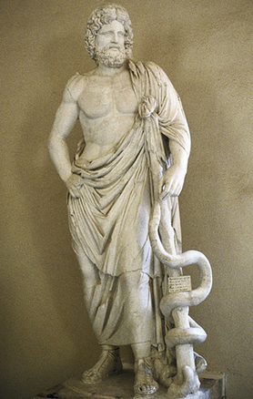 Statue of Asclepios.