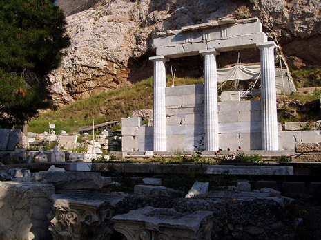 Asclepieion, south slope of the Acropolis, Athens.