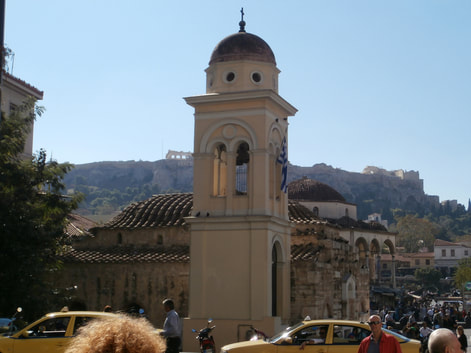 The church of Panagia Pantanassa, Monastiraki, Athens