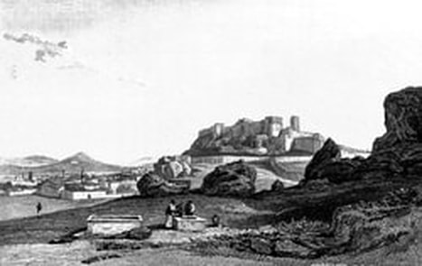 ‘Athens - North Side of the Acropolis from the Foot of the Areopagus’.  A Classical and Topographical Tour Through Greece, During the Years 1801, 1805, and 1806 - Edward Dodwell 