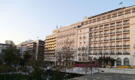 Hotel Row, Syntagma Square, Athens.