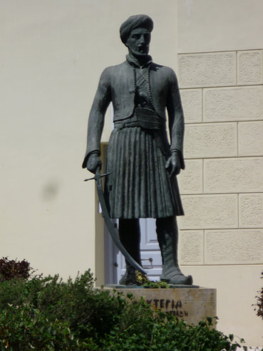 The statue of 1821 General Ioannis Makriyiannis.