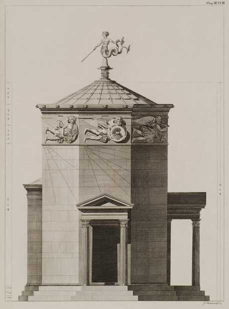 Rendering, The Tower of the Winds, Athens.