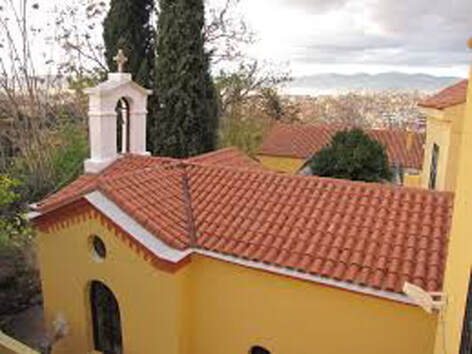 The roof of Agia Anna after the restoration.