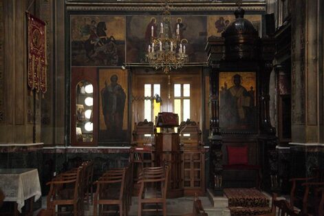 Interior, The Church Of The Nativity Of Christ, Christokopidou, Psyri.
