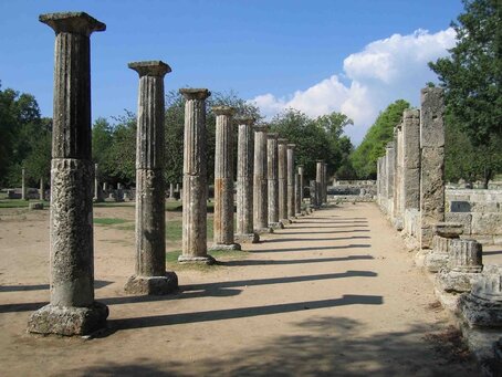 The archaeological site of ancient Olympia.