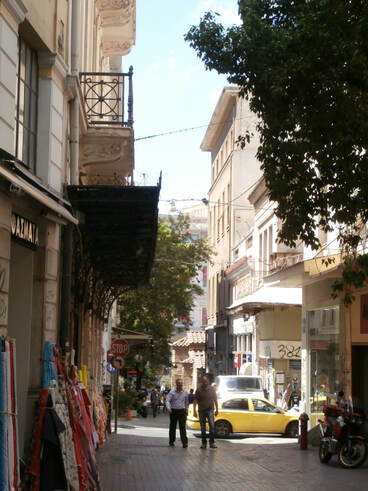Plaka street, Athens.