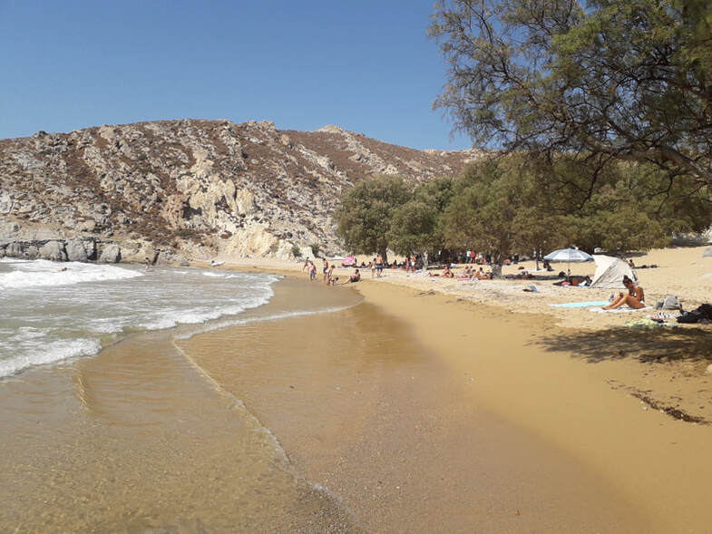 Patmos. Psili Ammos Beach. Photo Credit: Sophia Yiannakou.