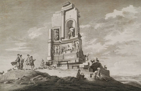 The Monument of Philopappos, Athens, 1794.