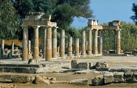 The Temple of Artemis in Vravrona.