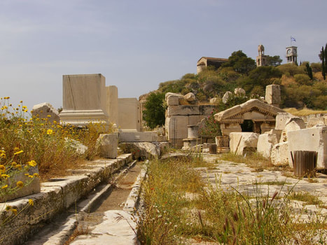 The archaeological site at Eleusis.