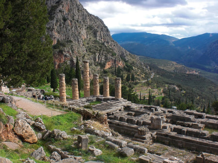 The archaeological site of Delphi.