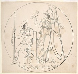 “Hermes and Athena” 19th c. via The Metropolitan Museum of Art, licensed under CC0 1.0