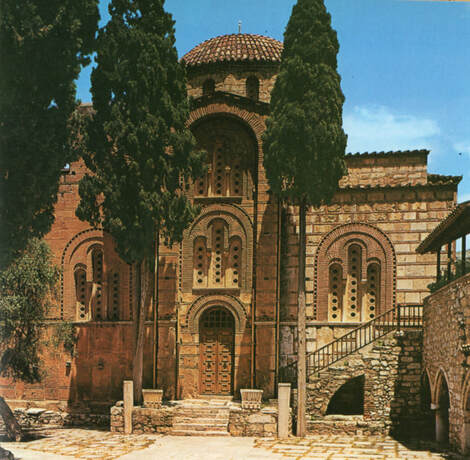 South side, The Monastery of Daphni, Haidari, Athens.