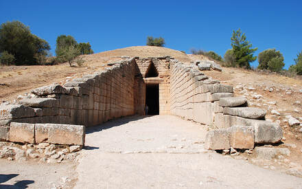 A royal tomb at the site of ancient Mycenae.