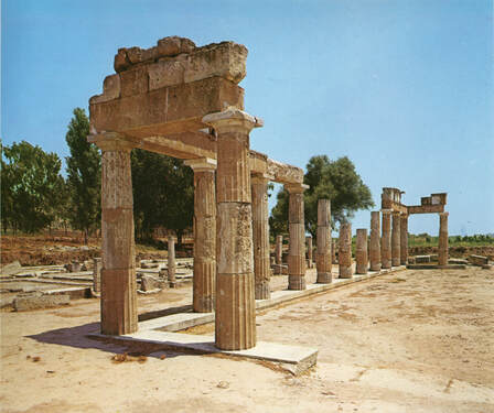 The Temple of Artemis in Vravrona.