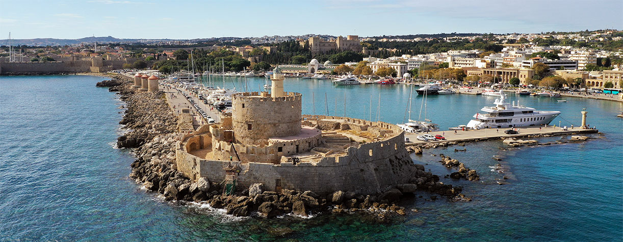 The port of Rhodes.